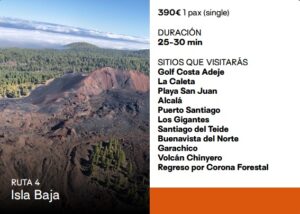 Loty helikopterem nad Teneryfa trasa 4 - Wycieczki po Teneryfie po polsku